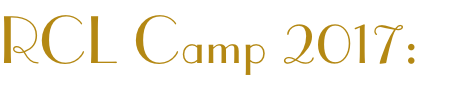 RCL Camp 2017:
